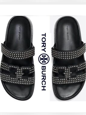 Tory Burch Ines Stud Sport Sandals Size 7.5